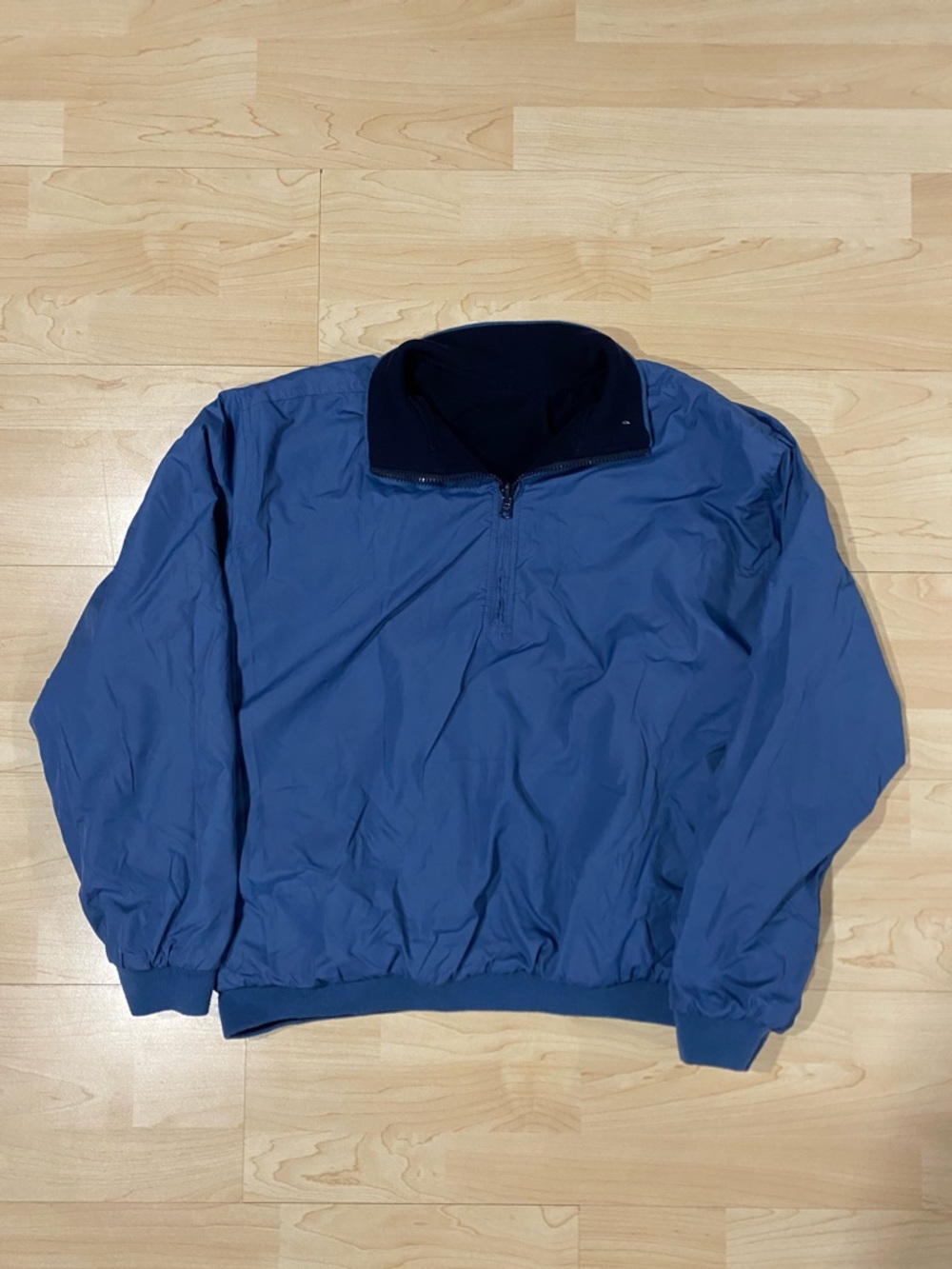 Vintage Reversible Quarter-Zip Windbreaker Jacket